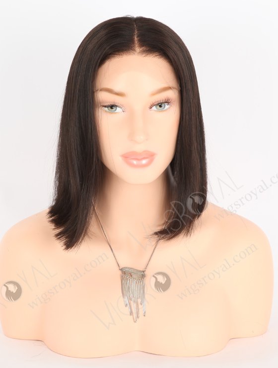 In Stock Indian Remy Hair 10" Bob Straight Natural Color 5"×5" HD Lace Closure Wig CW-01024
