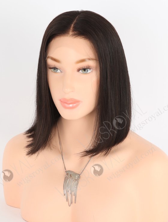In Stock Indian Remy Hair 10" Bob Straight Natural Color 5"×5" HD Lace Closure Wig CW-01024-25438