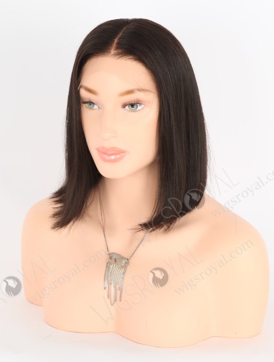 In Stock Indian Remy Hair 10" Bob Straight Natural Color 5"×5" HD Lace Closure Wig CW-01024-25440