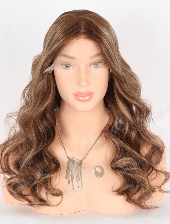 So Pretty Long Wavy Wig | Caramel Latte Color Natural Human Hair Lace Front Wigs Online RLF-08014-25468