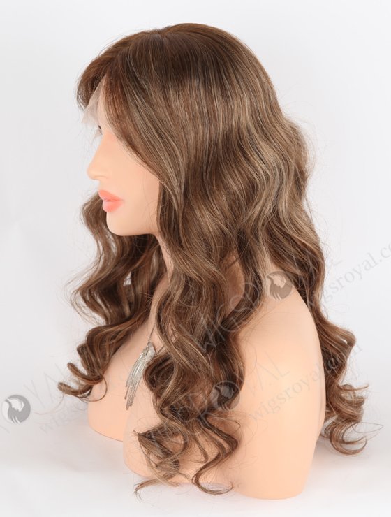 So Pretty Long Wavy Wig | Caramel Latte Color Natural Human Hair Lace Front Wigs Online RLF-08014-25473