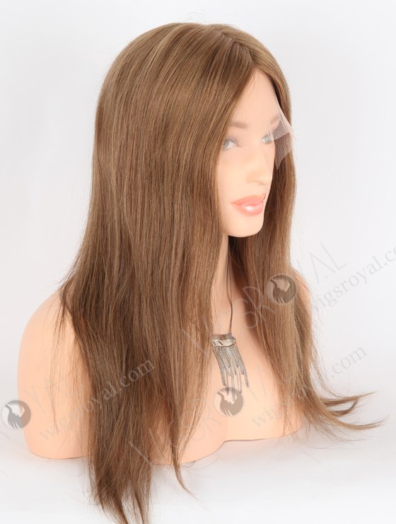 Noble Brown Human Hair Wigs Online Fast Shipping Most Realistic | In Stock European Virgin Hair 18" Straight 9# Color Lace Front Silk Top Glueless Wig GLL-08045-25427