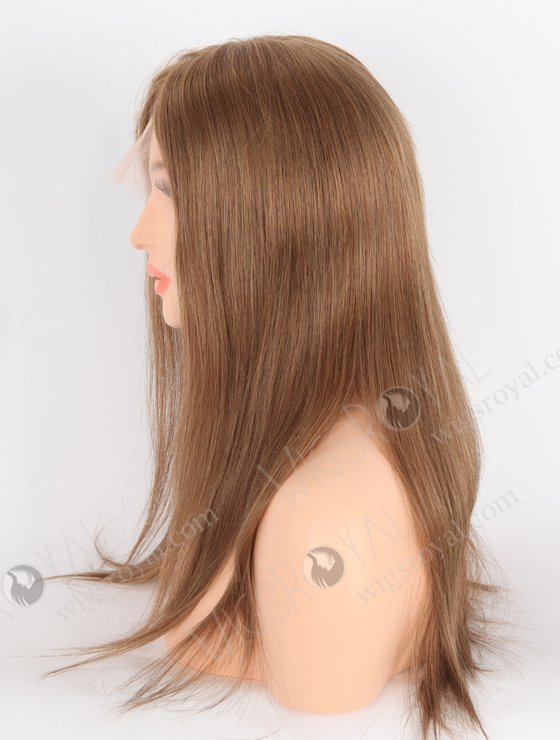 Noble Brown Human Hair Wigs Online Fast Shipping Most Realistic | In Stock European Virgin Hair 18" Straight 9# Color Lace Front Silk Top Glueless Wig GLL-08045-25429