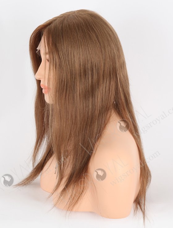 Pretty Brown Wigs for Small Heads Perfect Hairline | In Stock European Virgin Hair 16" Straight 9# Color Lace Front Silk Top Glueless Wig GLL-08044-25415