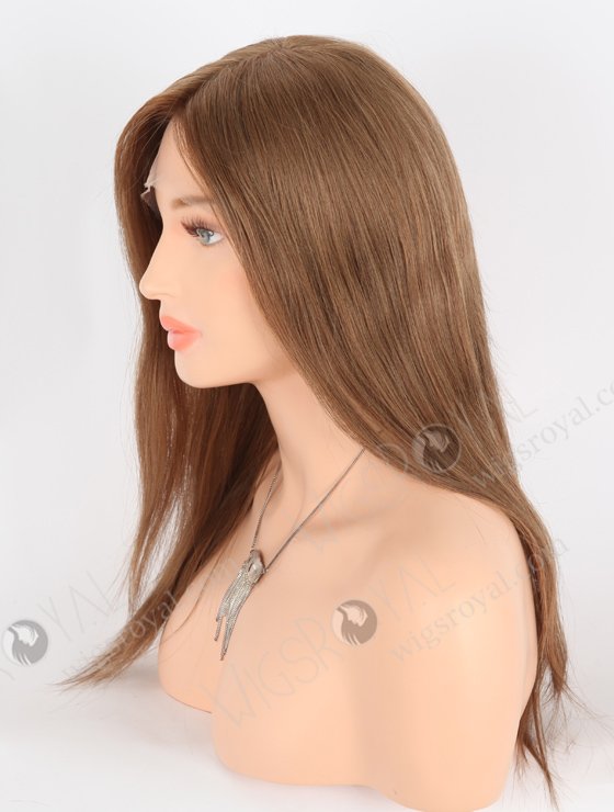 Pretty Brown Wigs for Small Heads Perfect Hairline | In Stock European Virgin Hair 16" Straight 9# Color Lace Front Silk Top Glueless Wig GLL-08044-25417
