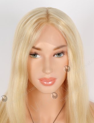 Quality Long Blonde Wig 20 Inch Glueless Human Hair Wigs | In Stock European Virgin Hair 20" Straight 613# Color Lace Front Silk Top Glueless Wig GLL-08043