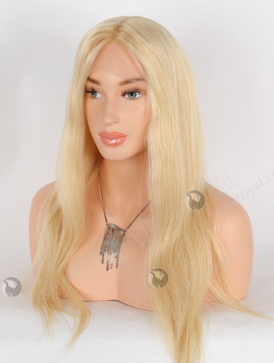Quality Long Blonde Wig 20 Inch Glueless Human Hair Wigs | In Stock European Virgin Hair 20" Straight 613# Color Lace Front Silk Top Glueless Wig GLL-08043-25404