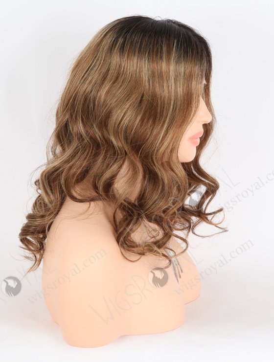 Trend Brown Highlight Balayage Color Rene Lace Front Wig RLF-08016-25517