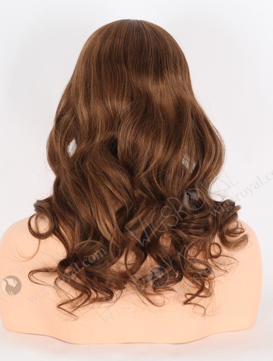 In Stock European Virgin Hair 16" Beach Wave T3/4# With T3/10# Highlights Color Lace Front Wig RLF-08027-25575