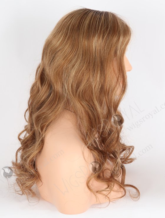 Nice Wavy Highlights Lace Front Wig | Human Hair Full Head Hair Wig for Ladies RLF-08041-25662