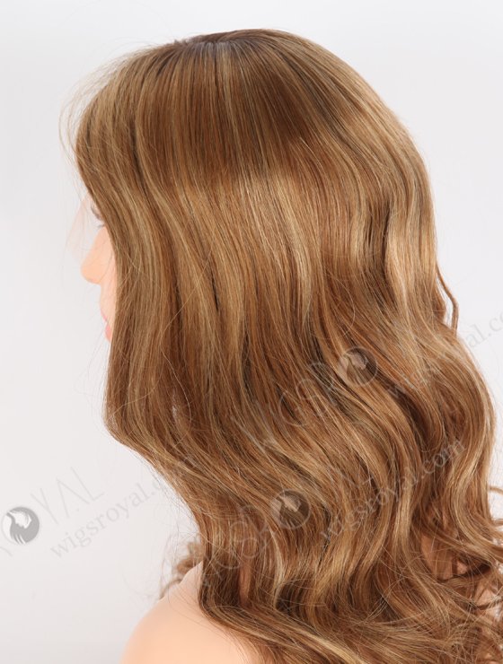 Nice Wavy Highlights Lace Front Wig | Human Hair Full Head Hair Wig for Ladies RLF-08041-25664