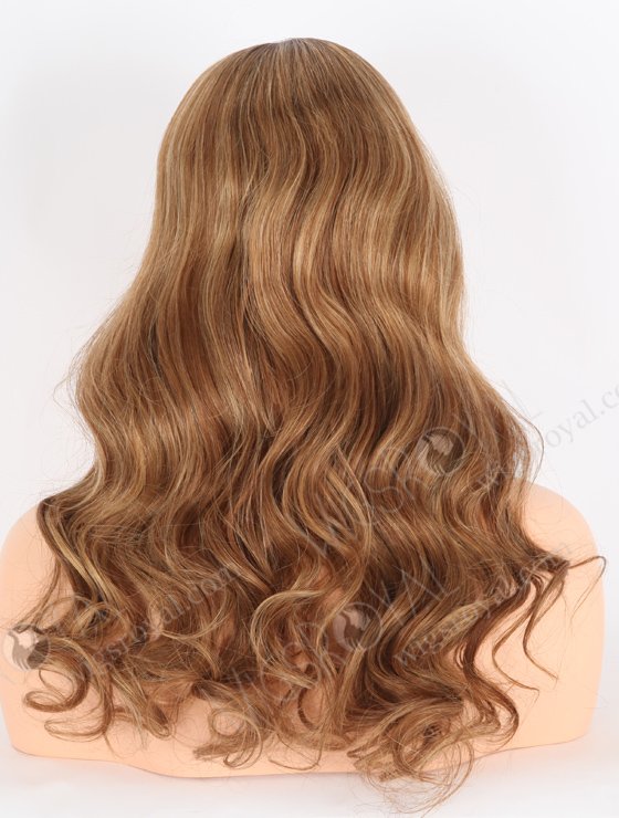 Nice Wavy Highlights Lace Front Wig | Human Hair Full Head Hair Wig for Ladies RLF-08041-25665