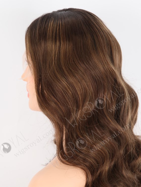 In Stock European Virgin Hair 20" Beach Wave T2/10# With T2/8# Highlights Color Lace Front Wig RLF-08033-25620