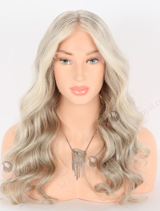 Beautiful Long Lace Front Wig With Grey Color RLF-08040-25719