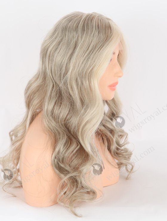 Beautiful Long Lace Front Wig With Grey Color RLF-08040-25724