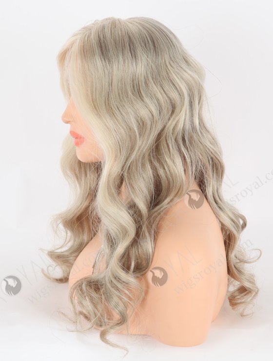 Beautiful Long Lace Front Wig With Grey Color RLF-08040-25723