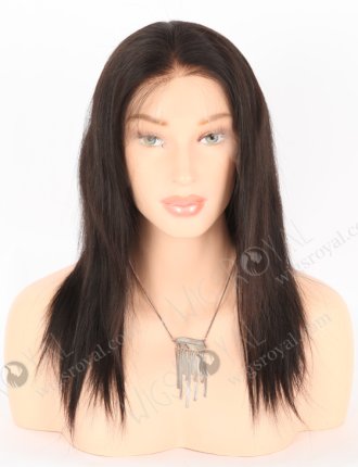 In Stock Indian Remy Hair 12" Straight Natural Color HD Lace Front Wig LLF-01015