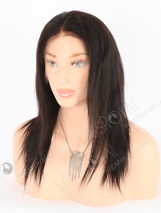 In Stock Indian Remy Hair 12" Straight Natural Color HD Lace Front Wig LLF-01015-25691