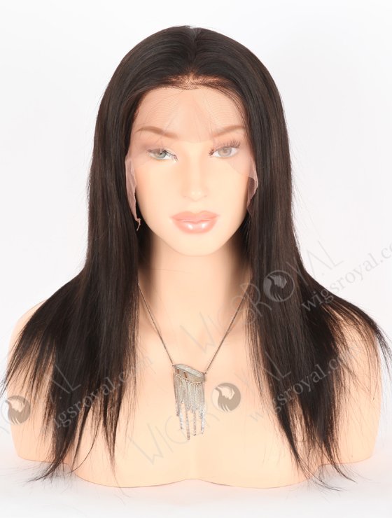 In Stock Indian Remy Hair 14" Straight Natural Color Lace Front Wig LLF-01003-25739