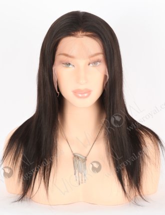 In Stock Indian Remy Hair 14" Straight Natural Color Lace Front Wig LLF-01003