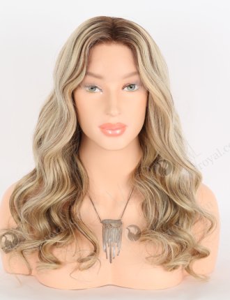 Fabulous Beach Wave Lace Front Wig With Brown Roots Color RLF-08039