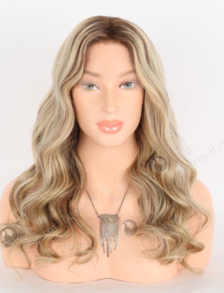 Fabulous Beach Wave Lace Front Wig With Brown Roots Color RLF-08039
