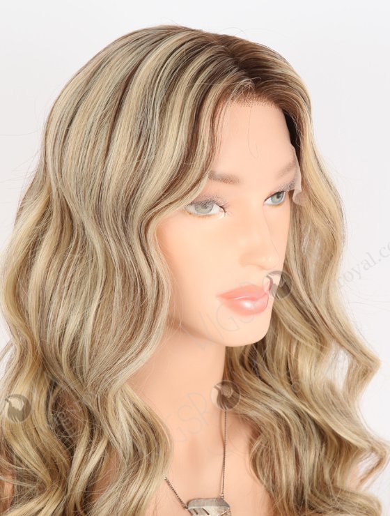 Fabulous Beach Wave Lace Front Wig With Brown Roots Color RLF-08039-25817
