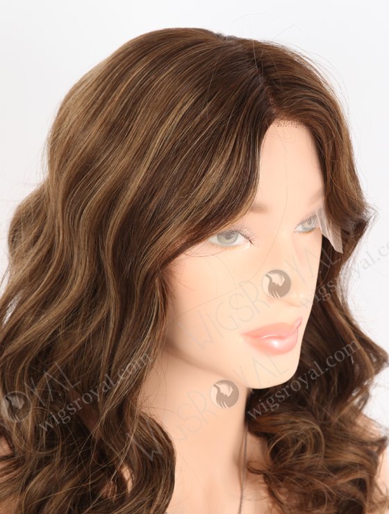 In Stock European Virgin Hair 16" Beach Wave 3# With T3/8# Highlights Color Lace Front Wig RLF-08025-25795