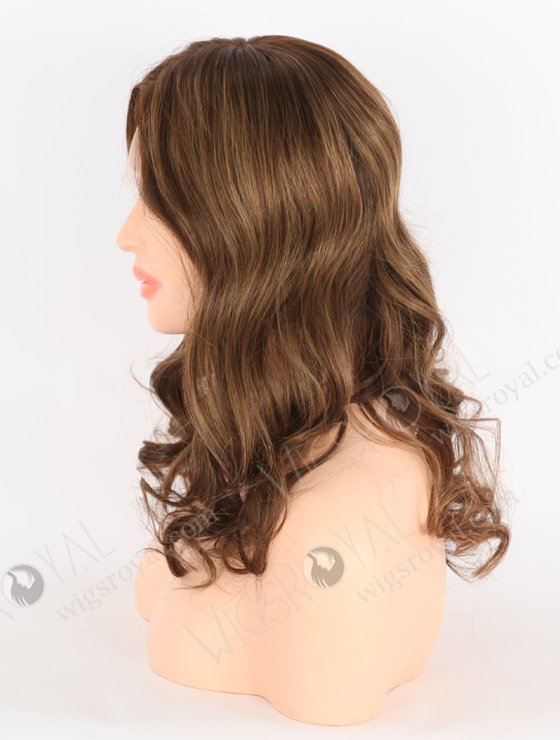 In Stock European Virgin Hair 16" Beach Wave 3# With T3/8# Highlights Color Lace Front Wig RLF-08025-25798