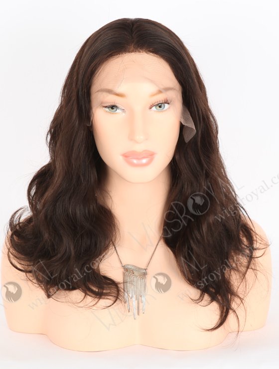 In Stock Indian Remy Hair 16" Body Wave Natural Color 13x4 Lace Front Wig SLF-01295-25871