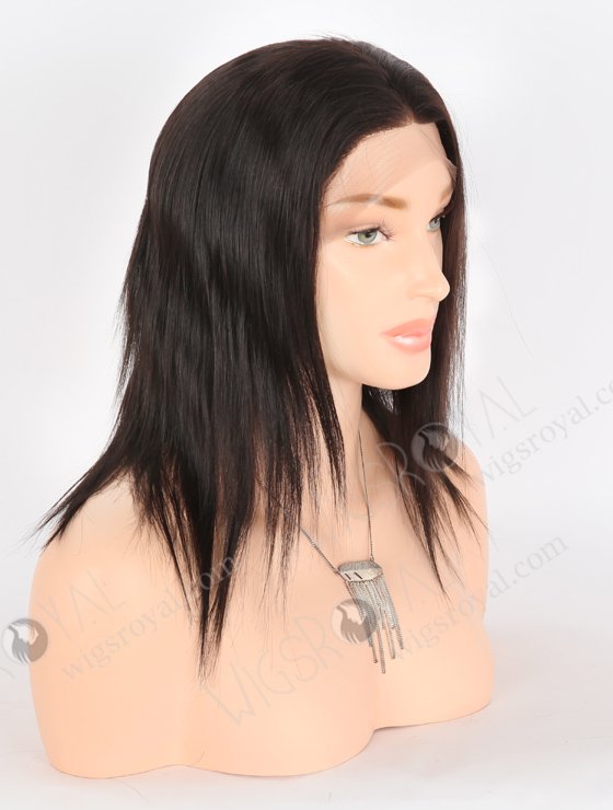 In Stock Indian Remy Hair 10" Straight 1B# Color 13x4 Lace Front Wig SLF-01296-25885