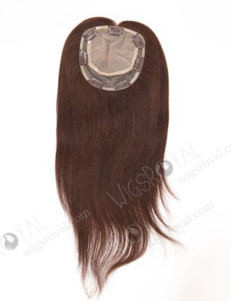 High Quality Remy Hair Crown Toppers | 16 Inch Dark Brown Hair Piece Topper-040