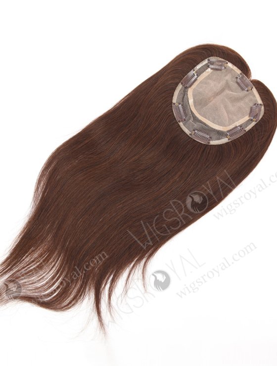 High Quality Remy Hair Crown Toppers | 16 Inch Dark Brown Hair Piece Topper-040-25930