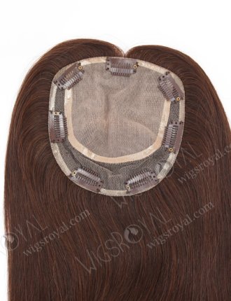 High Quality Remy Hair Crown Toppers | 16 Inch Dark Brown Hair Piece Topper-040
