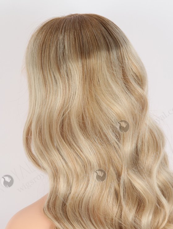 In Stock European Virgin Hair 20" Beach Wave T8A/60# With 8A# Highlights Color Lace Front Wig RLF-08034-25953