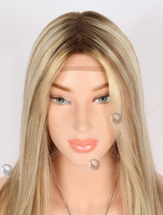 Natural Looking Hairline Brown Hair With Highlights Gripper Wig for Alopecia GRP-08016-25971