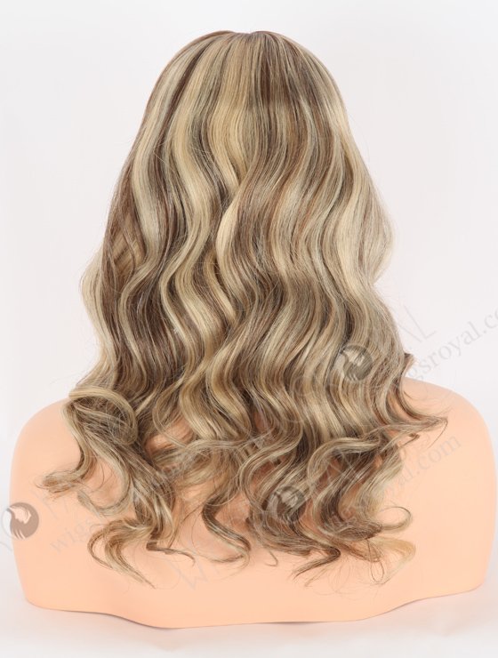 In Stock European Virgin Hair 16" Beach Wave T4/22# With 4# Highlights Color Lace Front Wig RLF-08022-26012