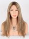In Stock European Virgin Hair 16" Straight T4/8a# With T4/613#  Highlights Color Lace Front Silk Top Glueless Wig GLL-08067