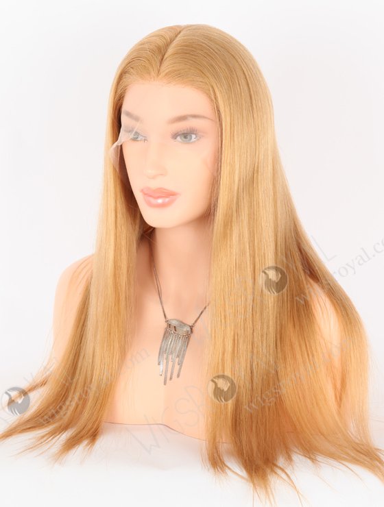 In Stock European Virgin Hair 20" Straight 18#/27A# Evenly Blended Color Silk Top Full Lace Wig STW-847-26175