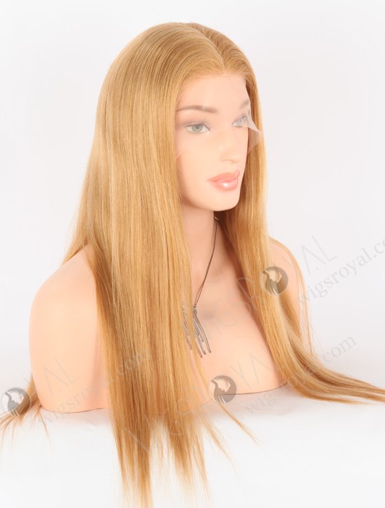 In Stock European Virgin Hair 20" Straight 18#/27A# Evenly Blended Color Silk Top Full Lace Wig STW-847-26176