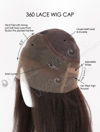 In Stock Indian Remy Hair 12" Straight Natural Color 360 Lace Wig 360LW-01031