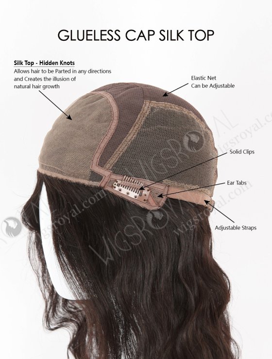 Chic Chestnut Brown Glueless Wig With Silk Top GL-04018-26219