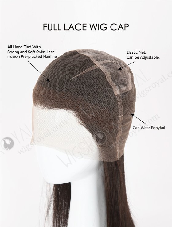 22 Inch Long Wavy Wig | Brazilian Virgin Hair Natural Wave Full Lace Wigs FLW-04107-26188