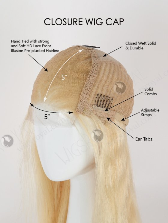 Ready to Ship Blonde Straight Hair Lace Front Wigs CW-01031-26225
