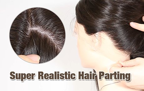 Super Realistic Hair Parting Mimics Human Scalp Full Lace Wig