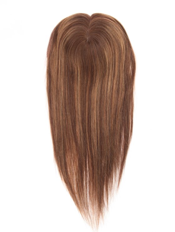 Brown Color Chinese Virgin Human Hair All PU Toppers For Thinning Women WR-TC-089-26265