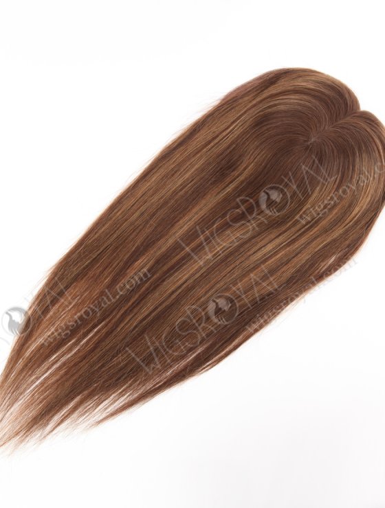 Brown Color Chinese Virgin Human Hair All PU Toppers For Thinning Women WR-TC-089-26266