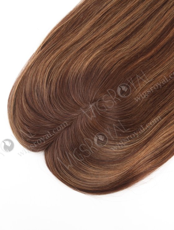 Brown Color Chinese Virgin Human Hair All PU Toppers For Thinning Women WR-TC-089-26267