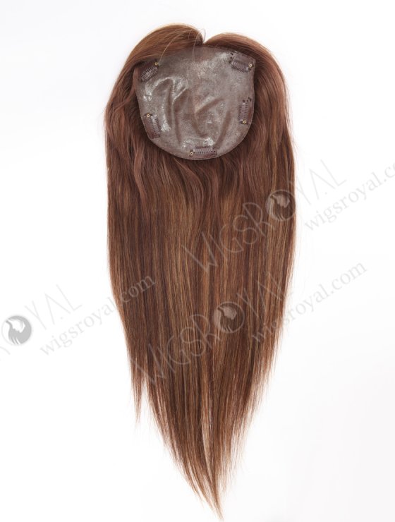 Brown Color Chinese Virgin Human Hair All PU Toppers For Thinning Women WR-TC-089-26269