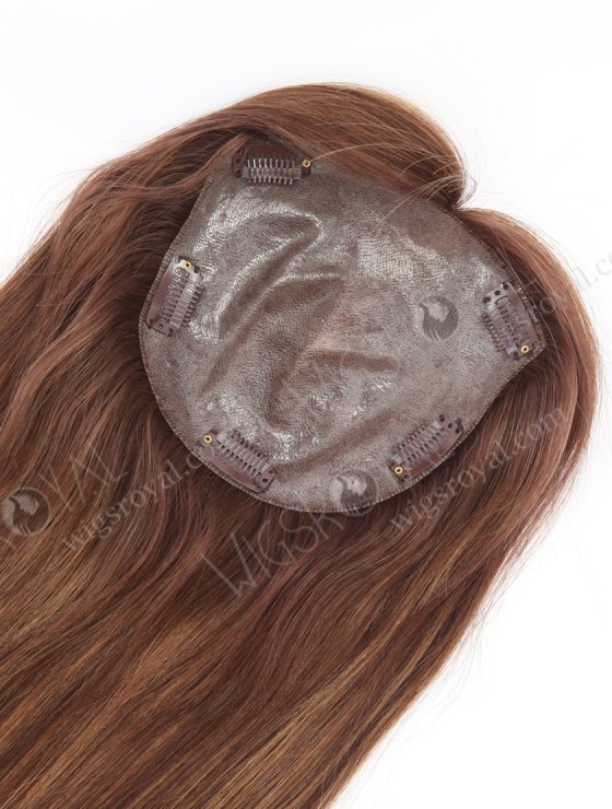 Brown Color Chinese Virgin Human Hair All PU Toppers For Thinning Women WR-TC-089-26270